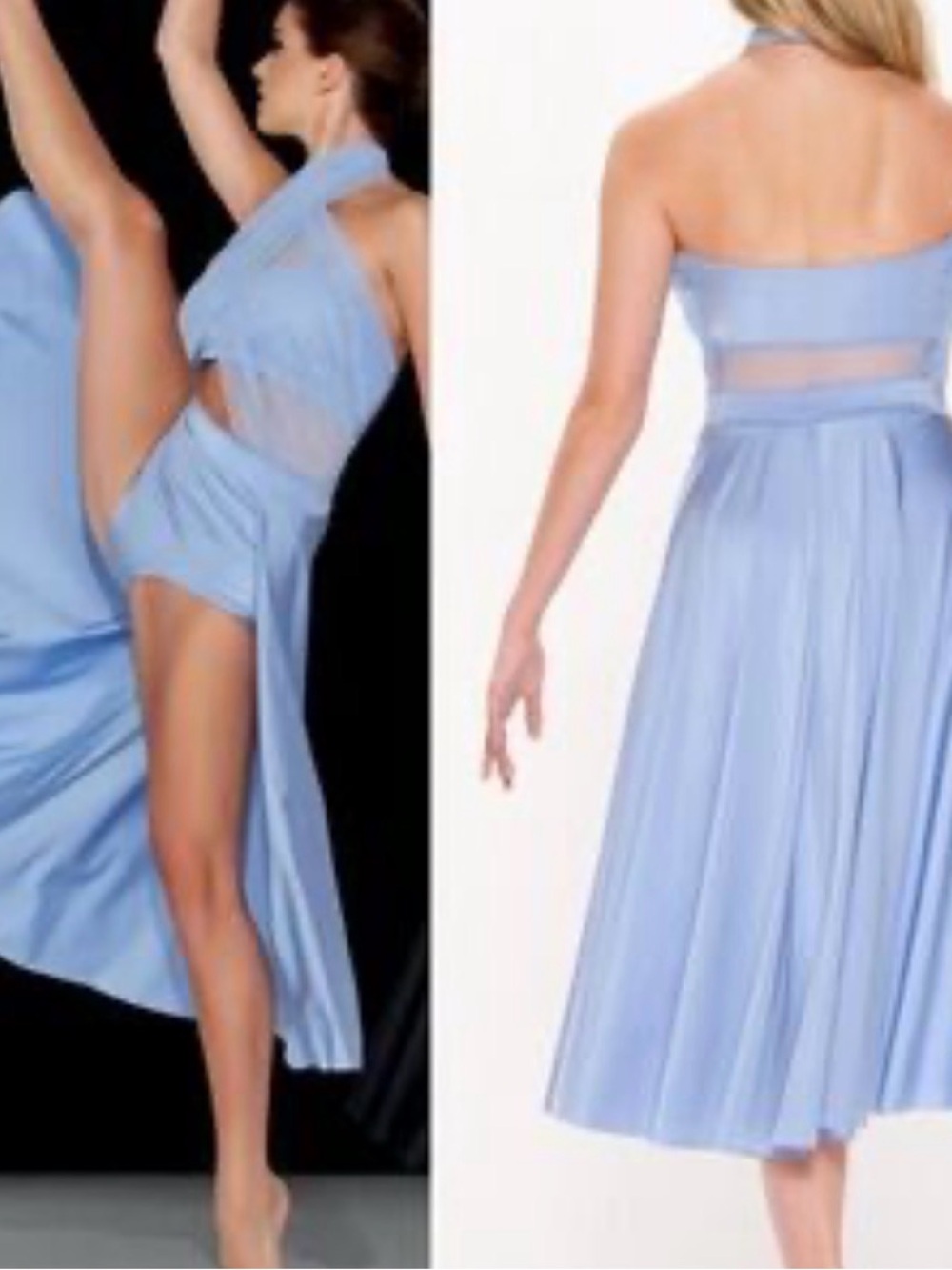 Kelle Lyrical Dance Costume ‘Stay’, Small Adult, Periwinkle